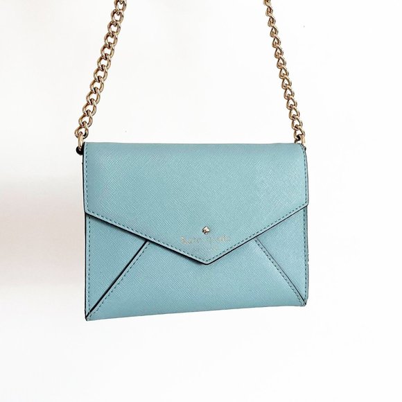 kate spade cedar street monday envelope cross body blue - Picture 1 of 6